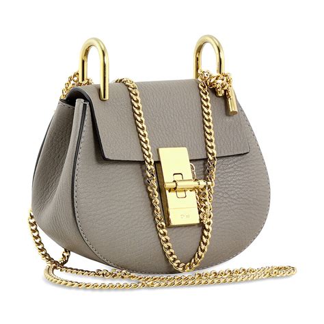 chloe drew crossbody bag motty grey|Chloe Drew Nano Leather Crossbody Bag .